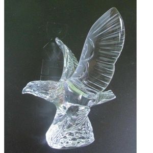 Waterford ☘️ Crystal Eagle Wing Sculpture  7" Wide ~ EUC ~